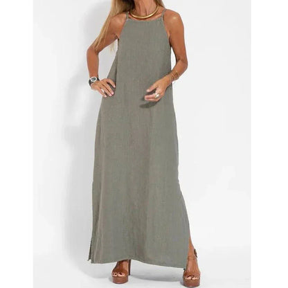 Women's Elegant Dress with Side Slits