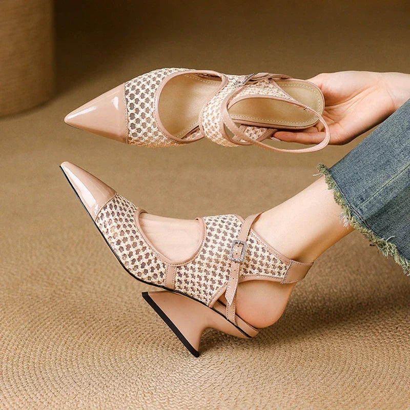 Luxurious Soft Leather Mule Shoes - VibreMode