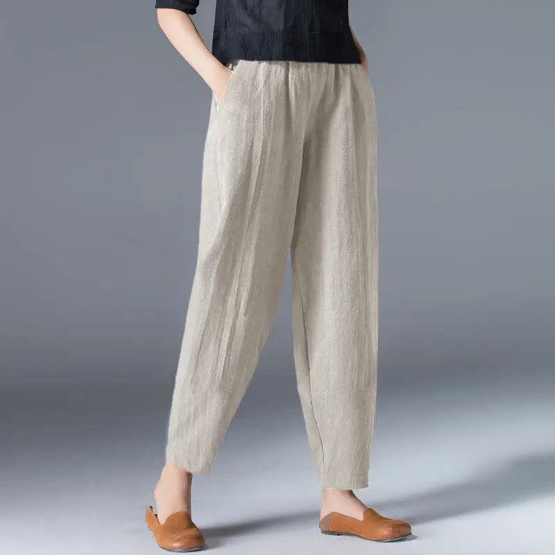 Women's Cotton Tapered Pants