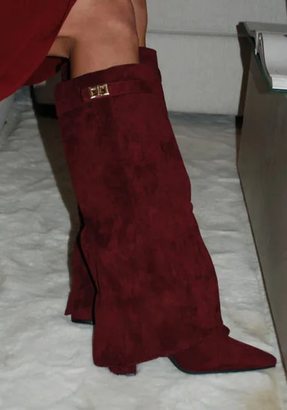 Fashionable Ladies Ankle High Boots Style