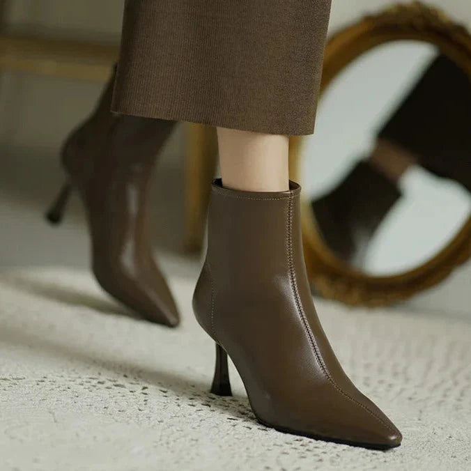 Stylish Low Heel Ankle Boots