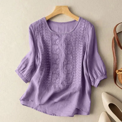 Casual Floral Loose Fit Top