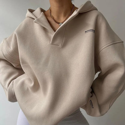 Women's Oversized V-Neck Sweater