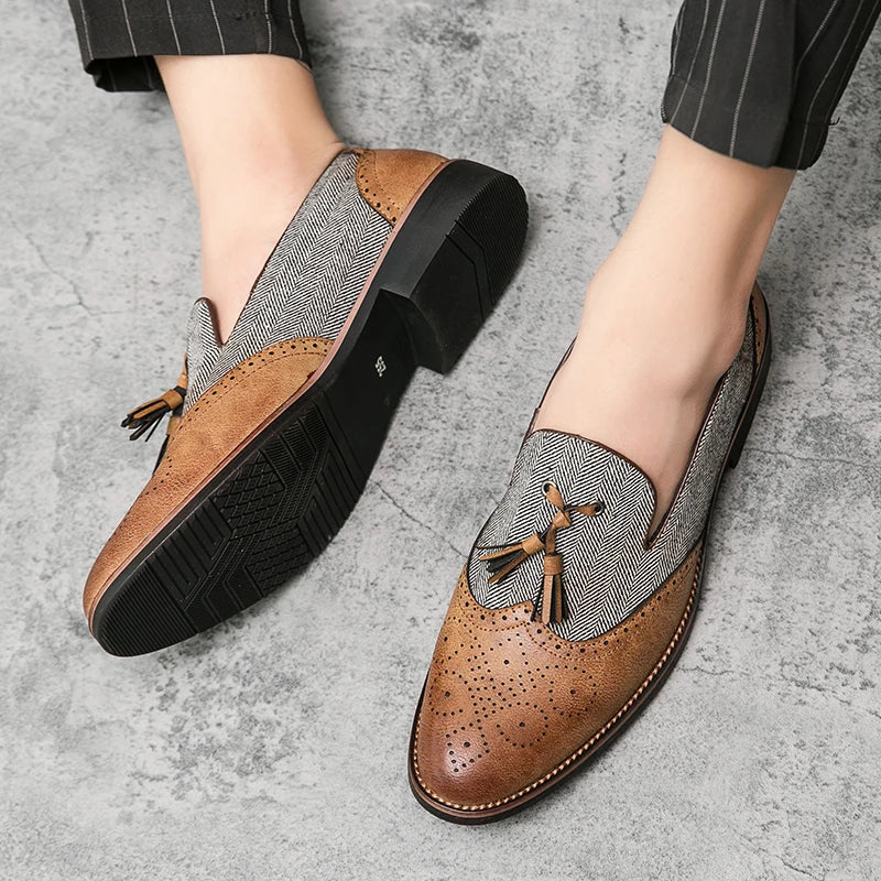 Men's Leather Tassel Loafers