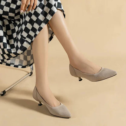 Cute Cat Heel Shoes