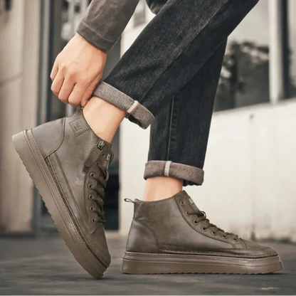 Men's Leather Sneakers Gladiator Style
