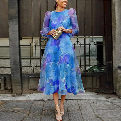 Pretty Floral Midi Sundress for Women