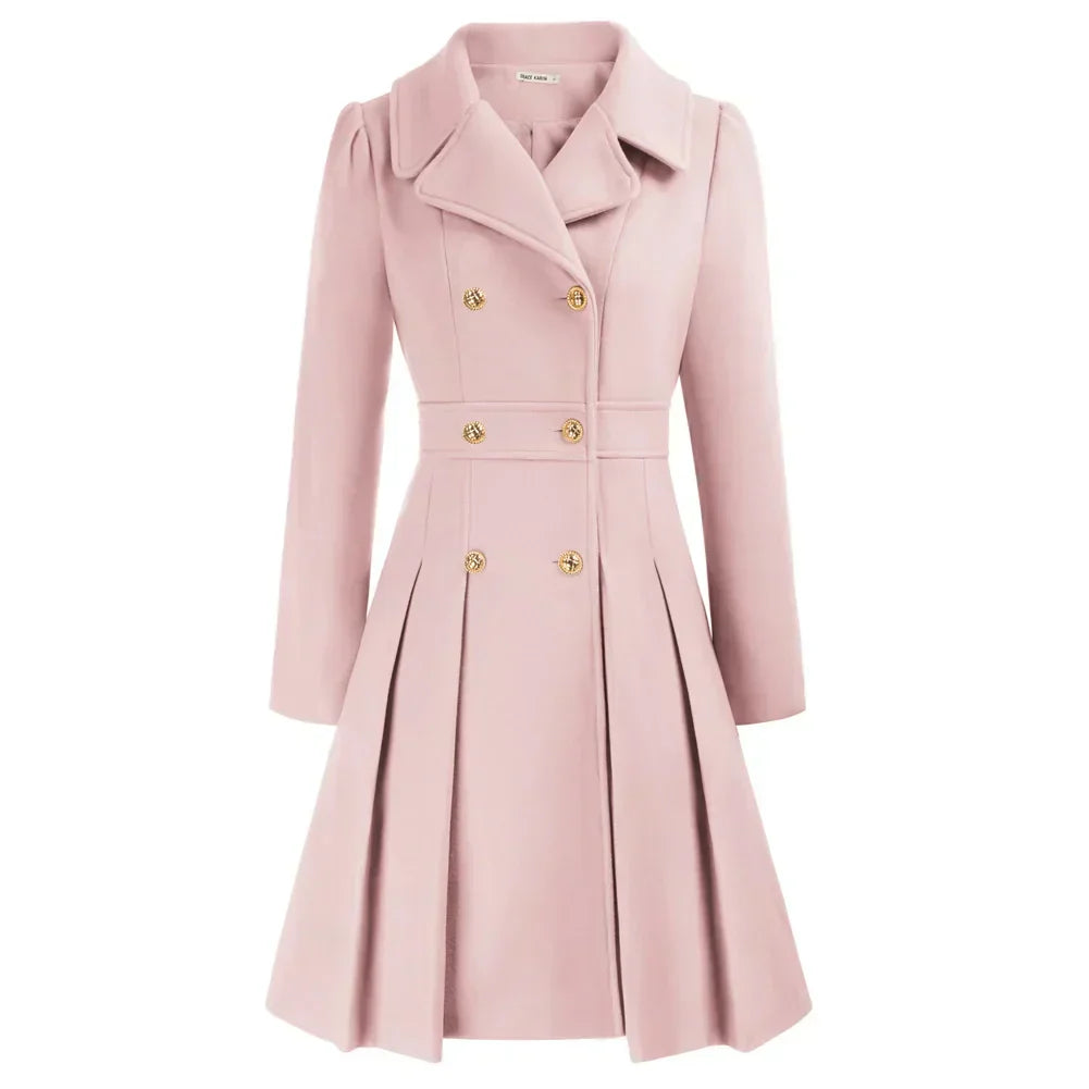Women's Wool A-Line Peacoat