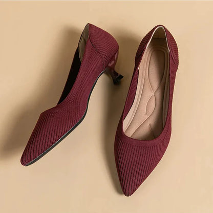 Cute Cat Heel Shoes