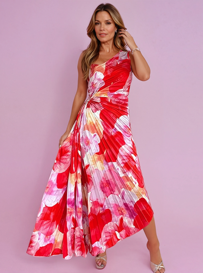 Flowy Ruffled Long Party Dress