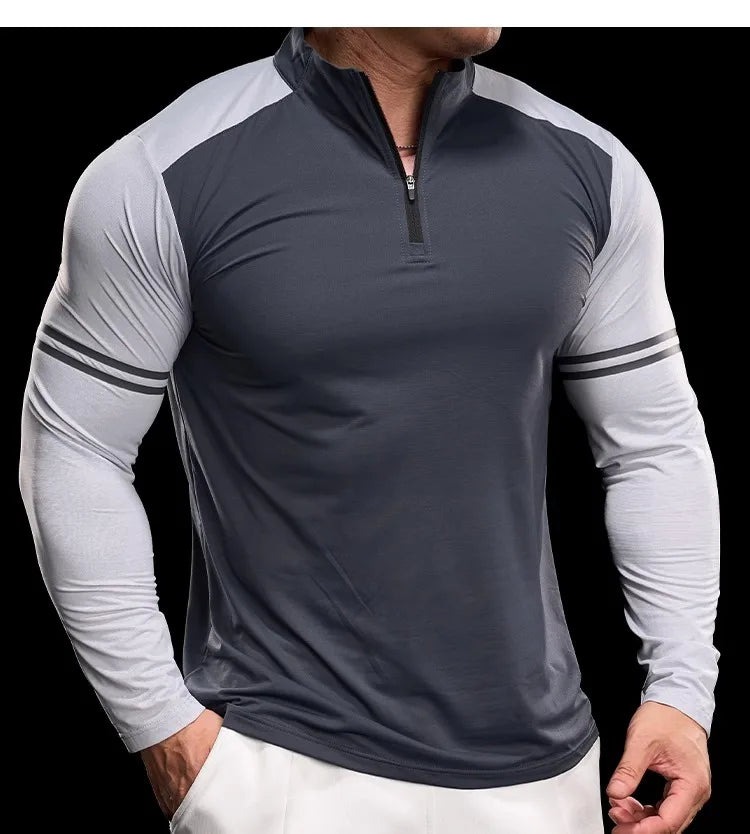 Men's Half-Zip Gym Shirt