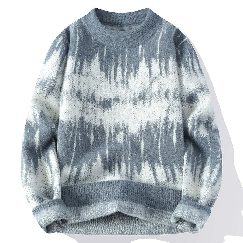 Colorful Ombre Crew Neck Sweater