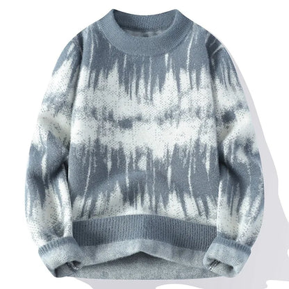 Colorful Ombre Crew Neck Sweater