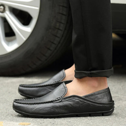 Comfortable Mens Leather Slip On Shoes