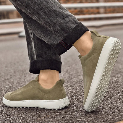 Lusano Men's Suede Sneakers Brown