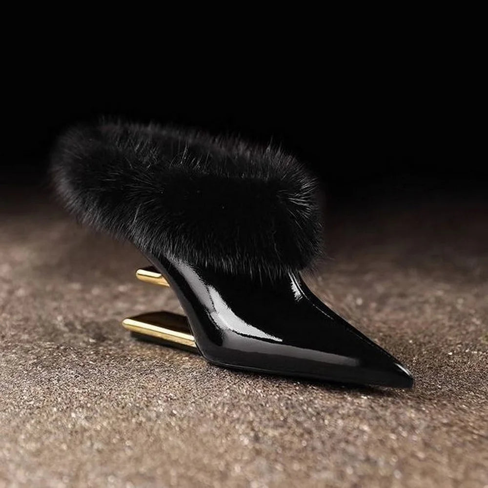 Women's Furry High Heels