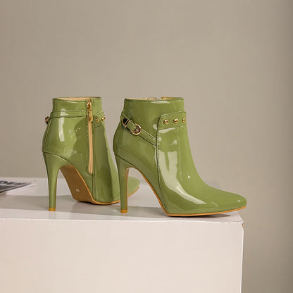 Classic Black Leather Ankle Boots