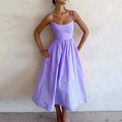 Simple Adjustable Strap Dress