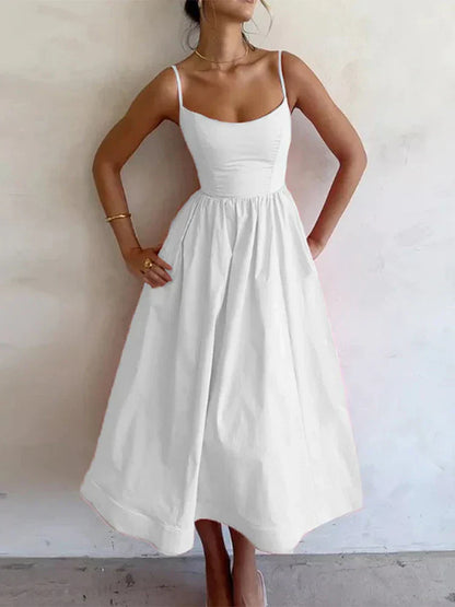 Simple Adjustable Strap Dress
