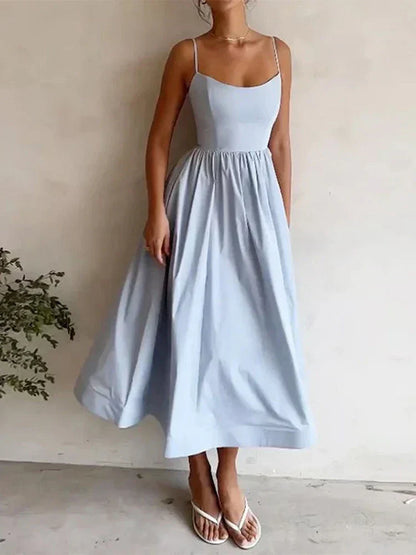 Simple Adjustable Strap Dress