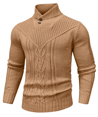 Traditional Crew Neck Cable Sweater - VibreMode