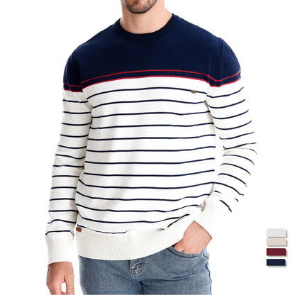 Classic Men's Horizontal Stripe Pullover