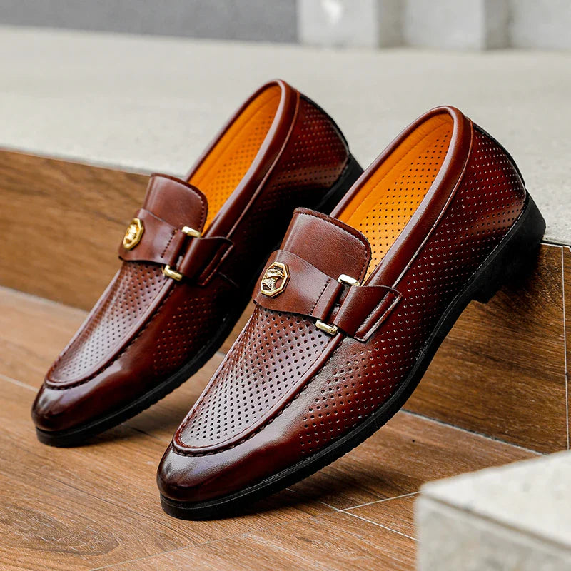 Italian Leather Men's Loafers