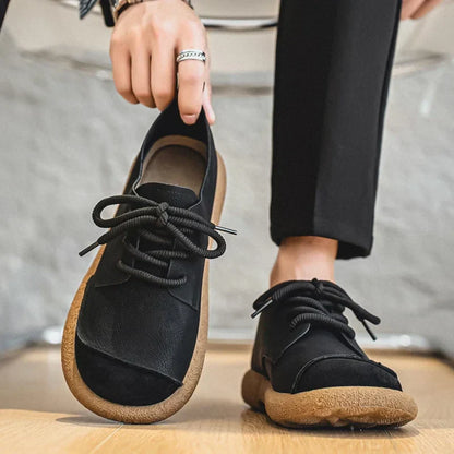 Men's Lace-Up Sneakers Textured Toe
