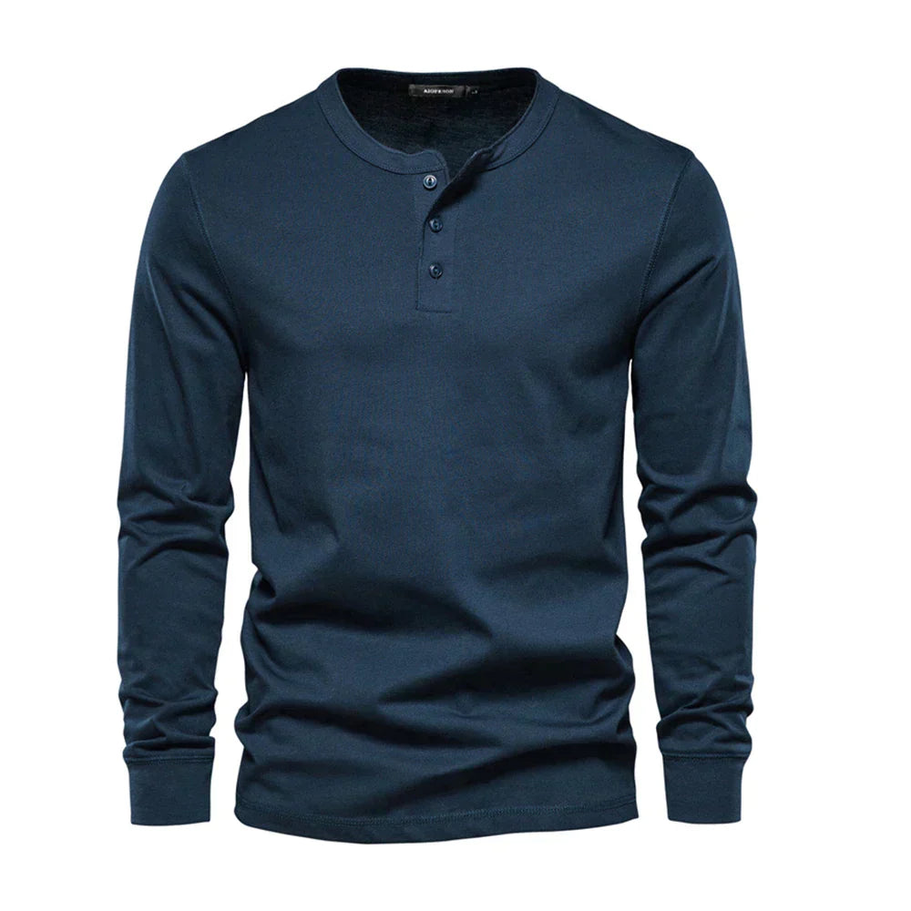Classic Men's Casual Long Sleeve Shirt - VibreMode