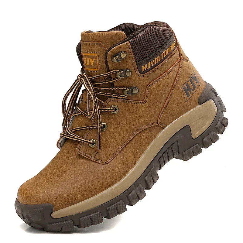 Men's High- Hiking Boots Non-Slip Waterproof Brown