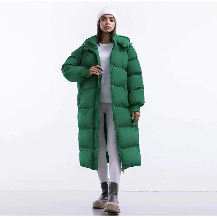 New York Style Women's Cold Weather Down Parka Coat