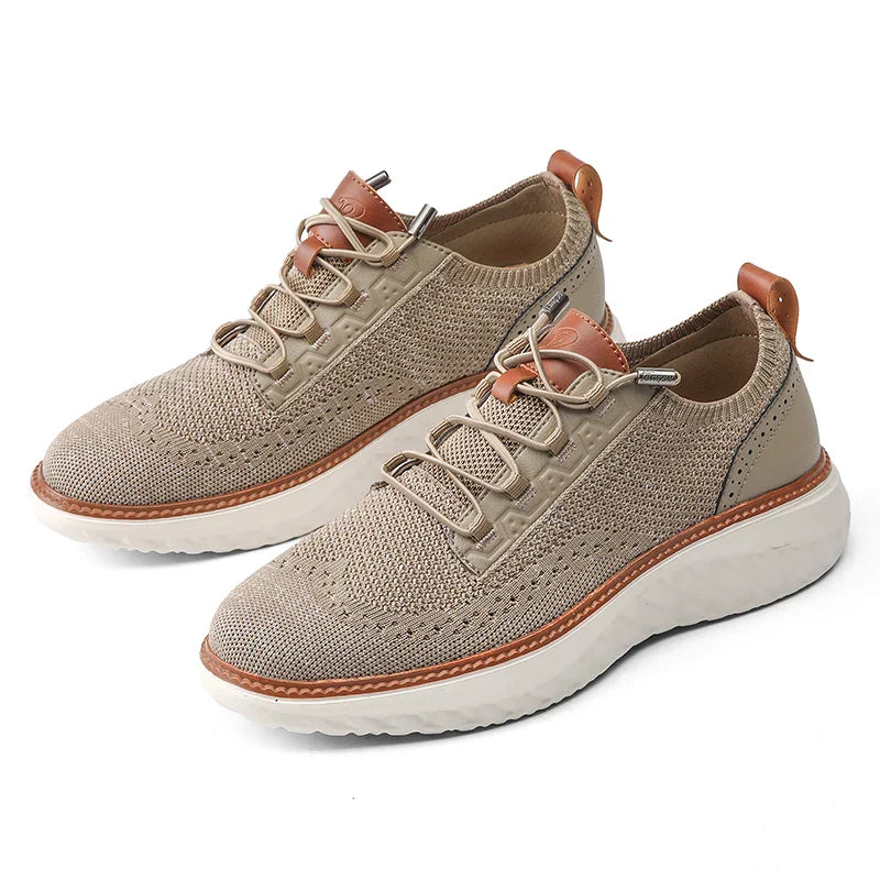 Men's Lace-Up Sneakers Panel Detail