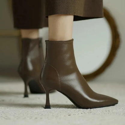 Stylish Low Heel Ankle Boots