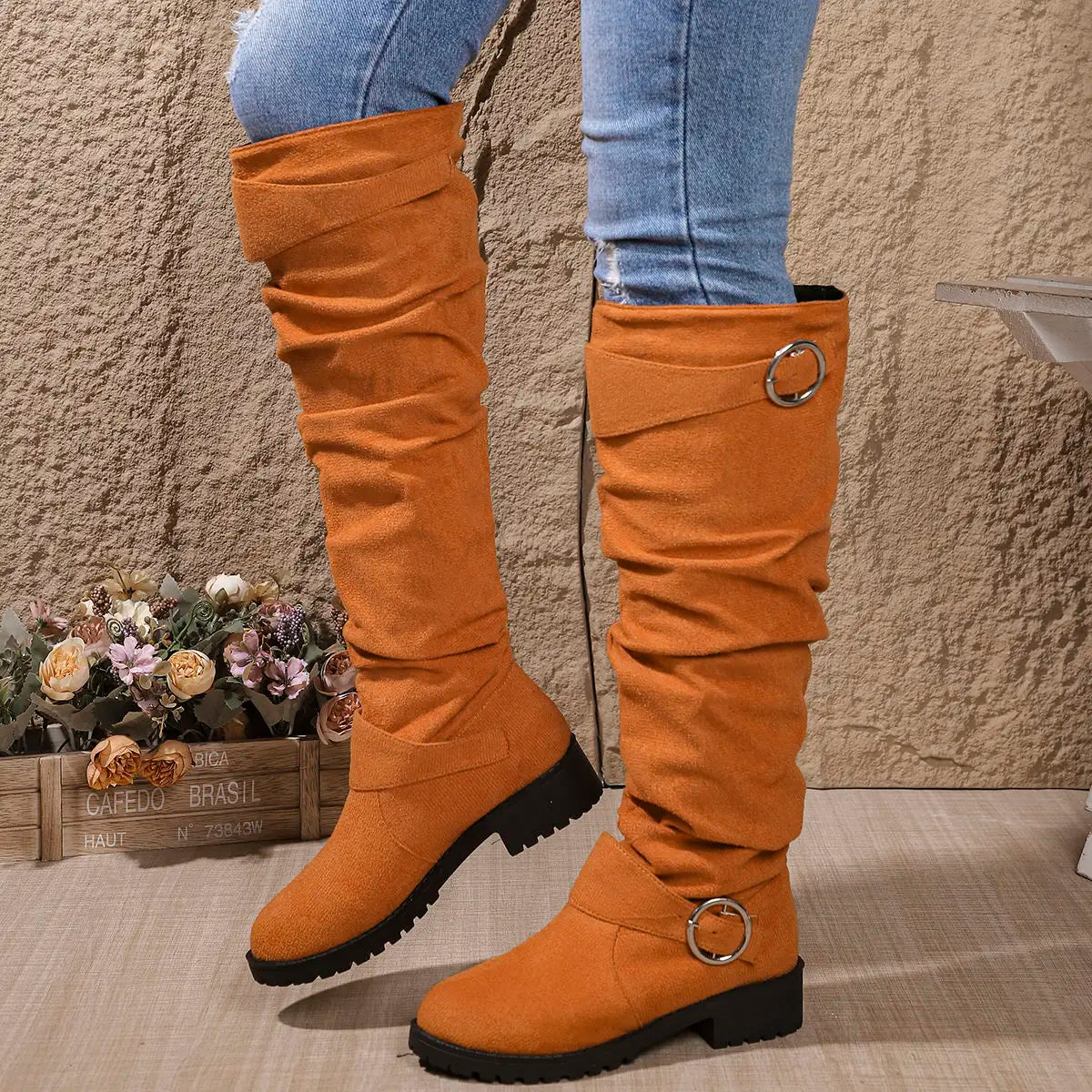 Knee High Leather Boots