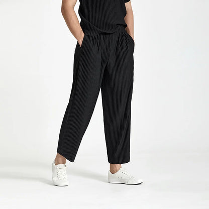 Toscano Men's Pleated Linen Summer Pants