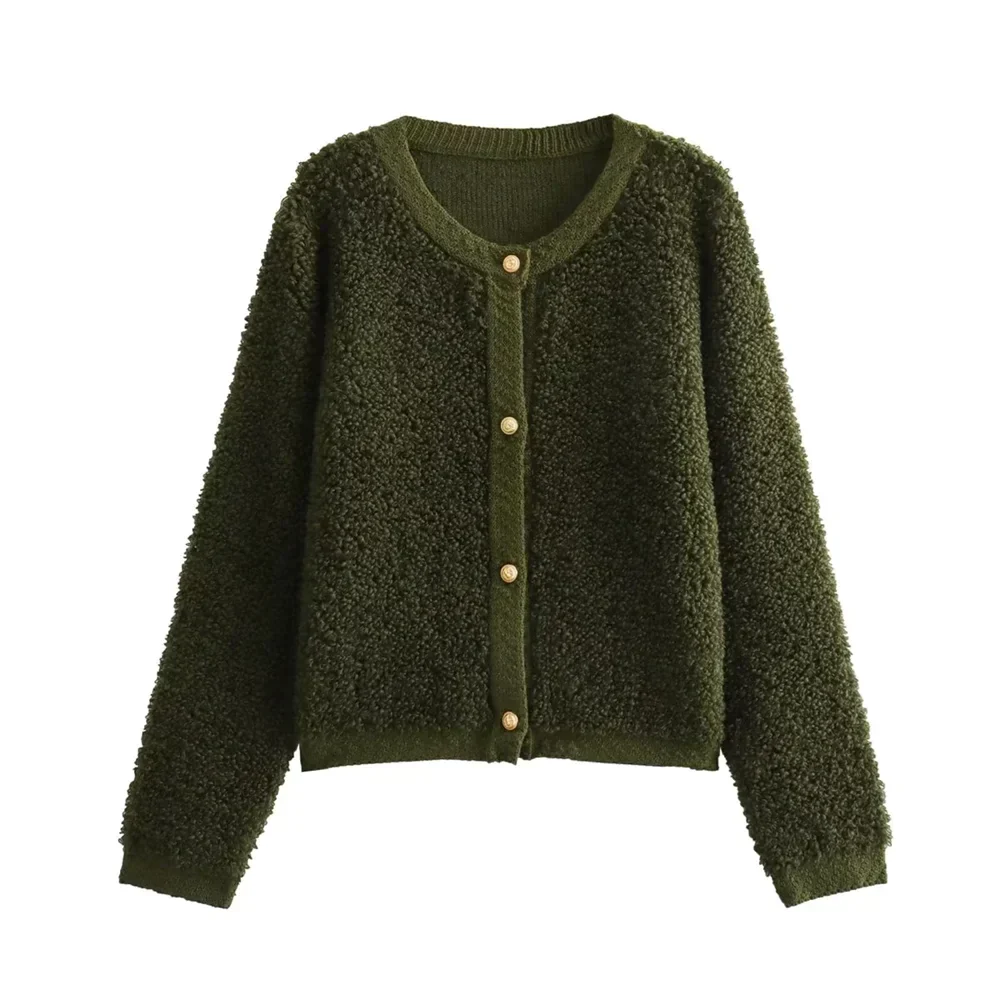 Women's Teddy Fleece Jacket Soft Button Front Casual