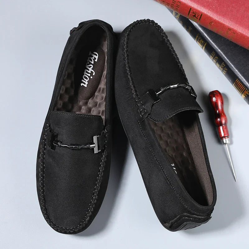 Luxurious Leather Slip On Shoes