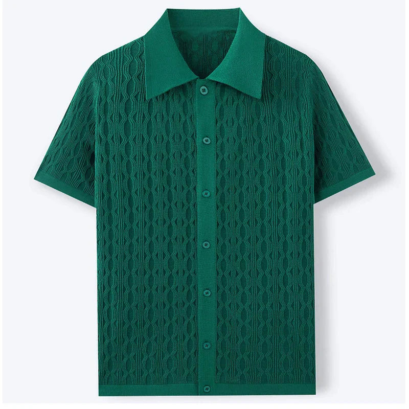 Men's Knit Polo T-Shirt