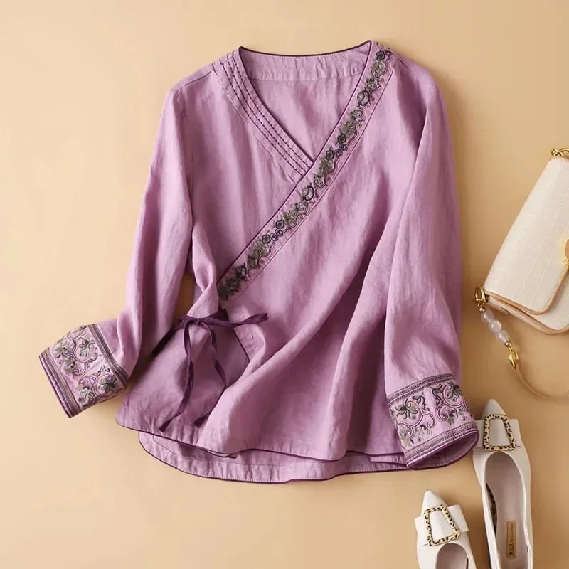 Casual Floral Lightweight Women Blouse