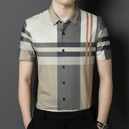 Classic Striped Short Sleeve Shirt
