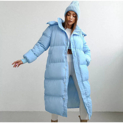 New York Style Women's Cold Weather Down Parka Coat