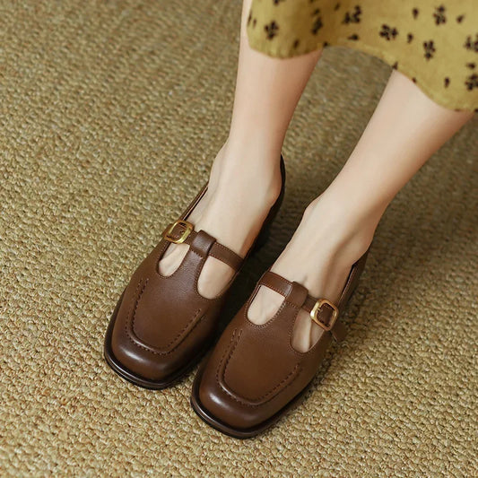 Classic Low Heel Mary Jane Women's Shoes - VibreMode