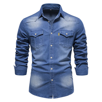 Mens Casual Short Sleeve Button Shirt