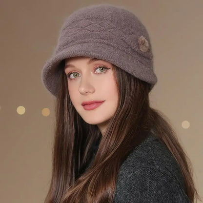 Women's Warm Knit Cloche Hat - VibreMode