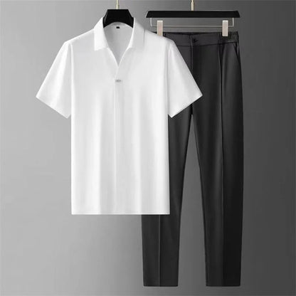 Men's Summer Polo Shirt Set