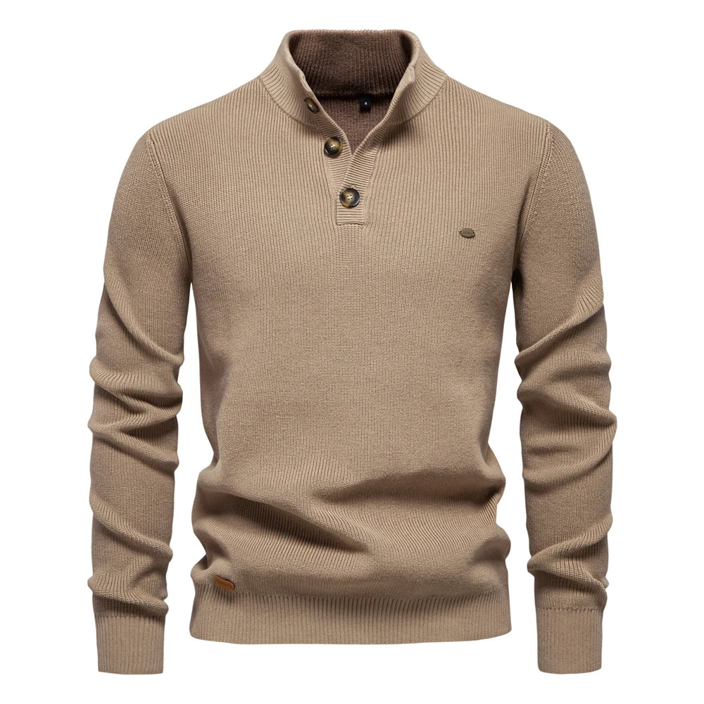 Classic Button Front Knit Sweater - VibreMode
