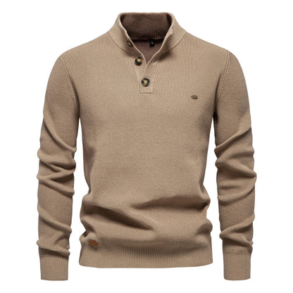 Classic Button Front Knit Sweater - VibreMode