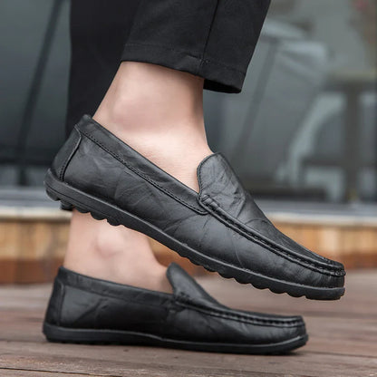 Men's Real Leather Slip On Shoes