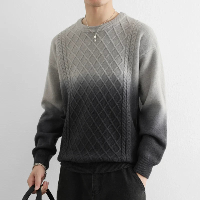 Colorful Ombre Knitted Sweater