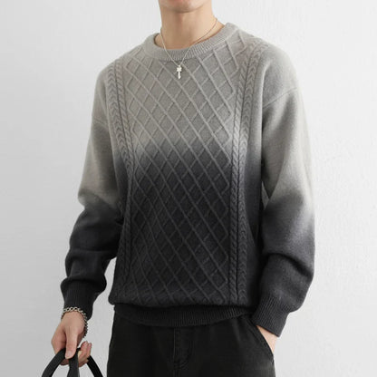 Colorful Ombre Knitted Sweater